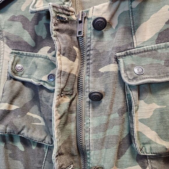 Free People Not Your Brothers Camo Surplus Jacket Military‎ Inspired Moto SZ XS - Picture 8 of 13